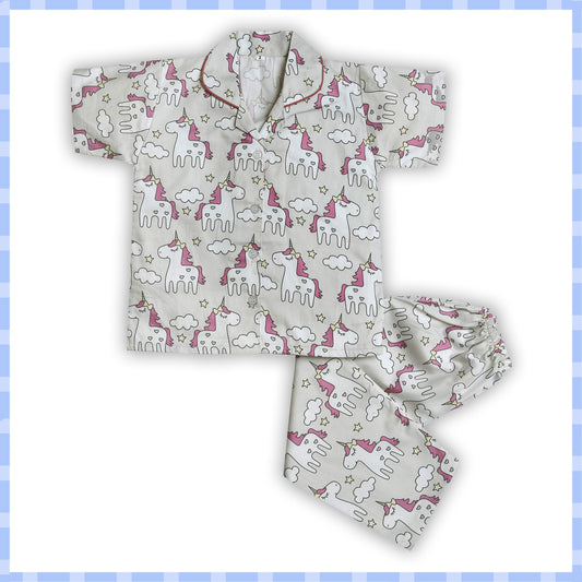 Unisex Printed Top and Bottom Pyjamas Night Dress - Wish Karo - photo 1
