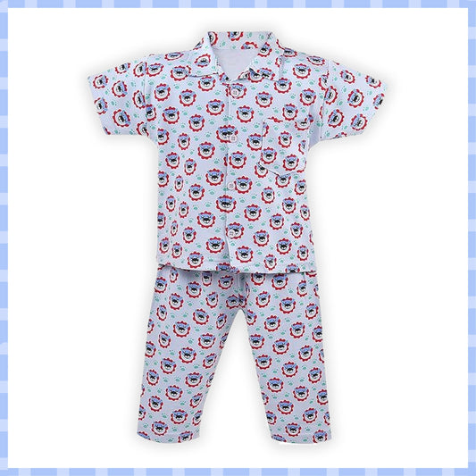 Unisex Printed Top and Bottom Pyjamas Night Dress - Wish Karo - photo 1