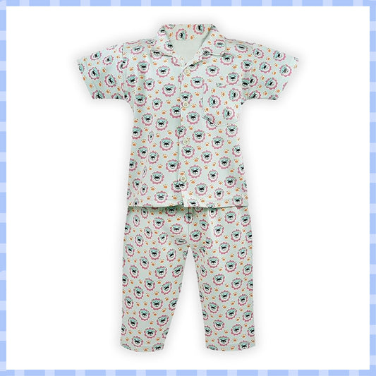 Unisex Printed Top and Bottom Pyjamas Night Dress - Wish Karo - photo 1
