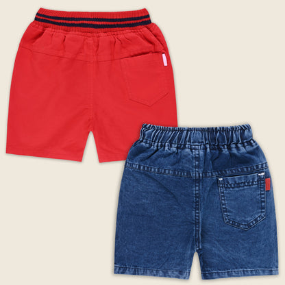 Boys Cotton Summer Shorts Combo