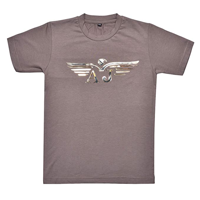 | Boys Plain T-Shirts Grey Color for Boys - Cotton - (T3045h)