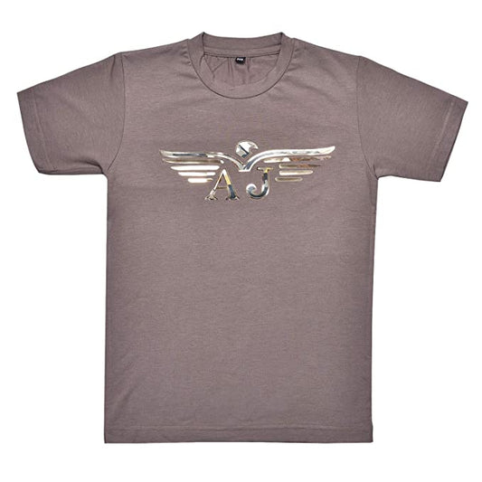 | Boys Plain T-Shirts Grey Color for Boys - Cotton - (T3045h)