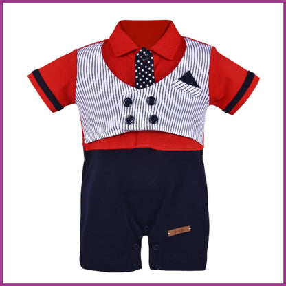 Wish Karo Baby Boys Rompers-(bt109rd) - Wish Karo - photo 2