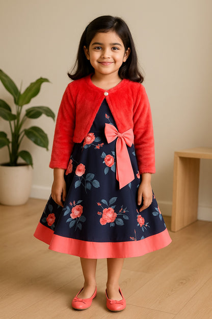Baby Girls Casual Wear Frock Dress at Wholesale Price