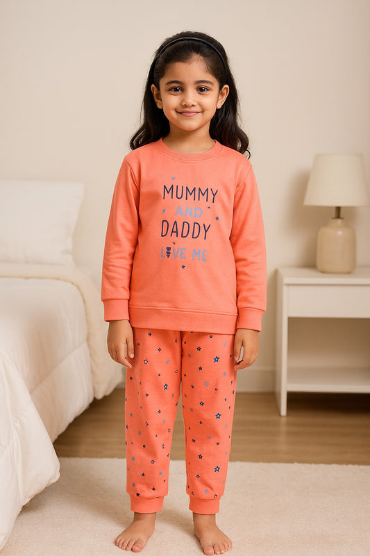 Unisex Printed Top and Bottom Pyjamas Night Dress btef716