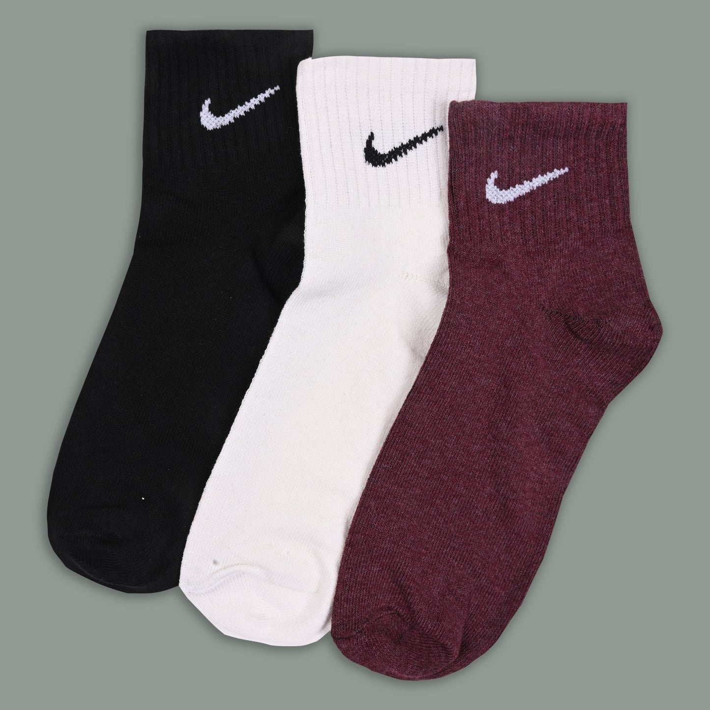 Premium Cotton Ankle Socks – Soft, Breathable & Comfortable (Pack of 3)