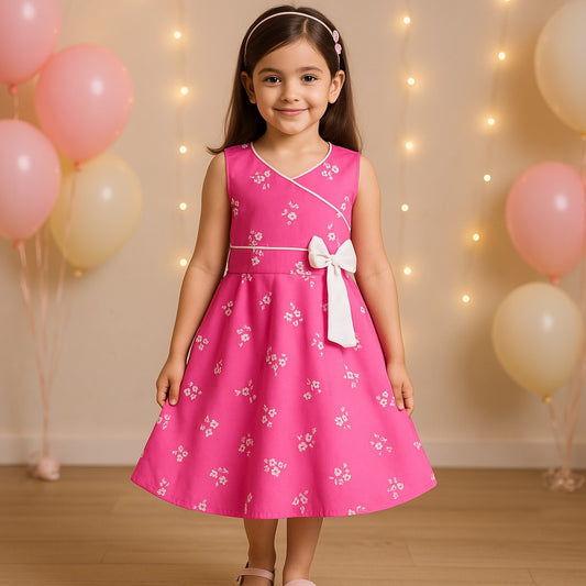 Baby Girls Casual Wear Frock Dress at Wholesale Price