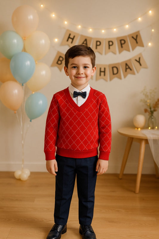 Wish Karo Cotton Clothing Set for Baby Boys hfs700rd - Wish Karo - photo 1
