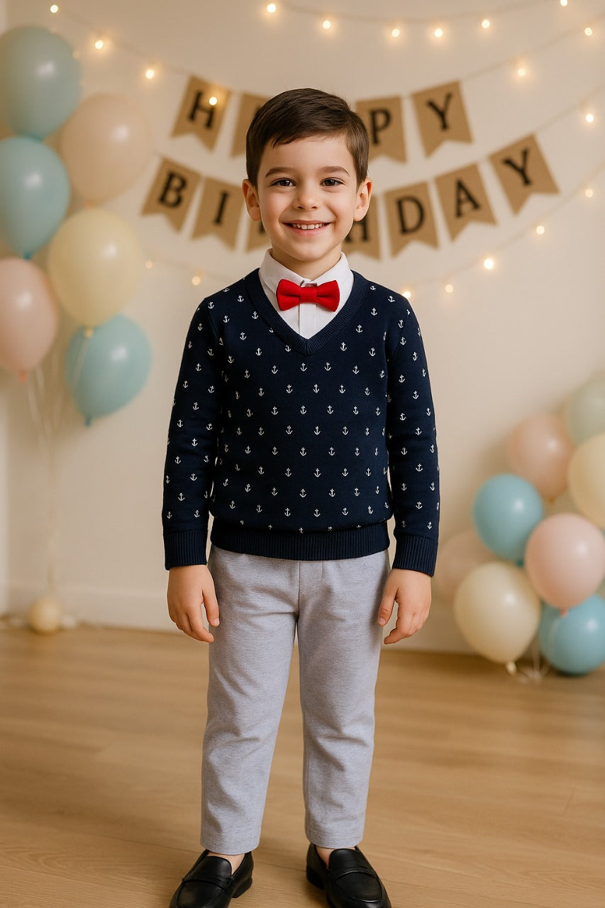 Wish Karo Cotton Clothing Set for Baby Boys hfs614nb - Wish Karo - photo 1