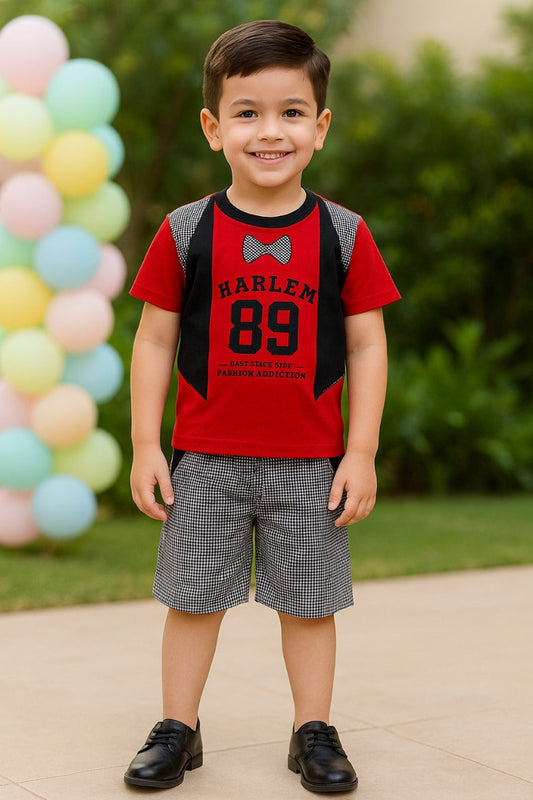 Wish Karo Boys Clothing Set For Kids-(bt88red) - Wish Karo - photo 1