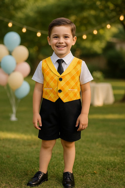 Baby Boys Rompers-(bt100ylw)