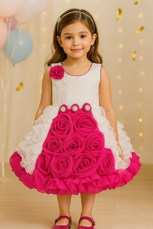 Baby Girls Party Wear Frock Dress - Wish Karo