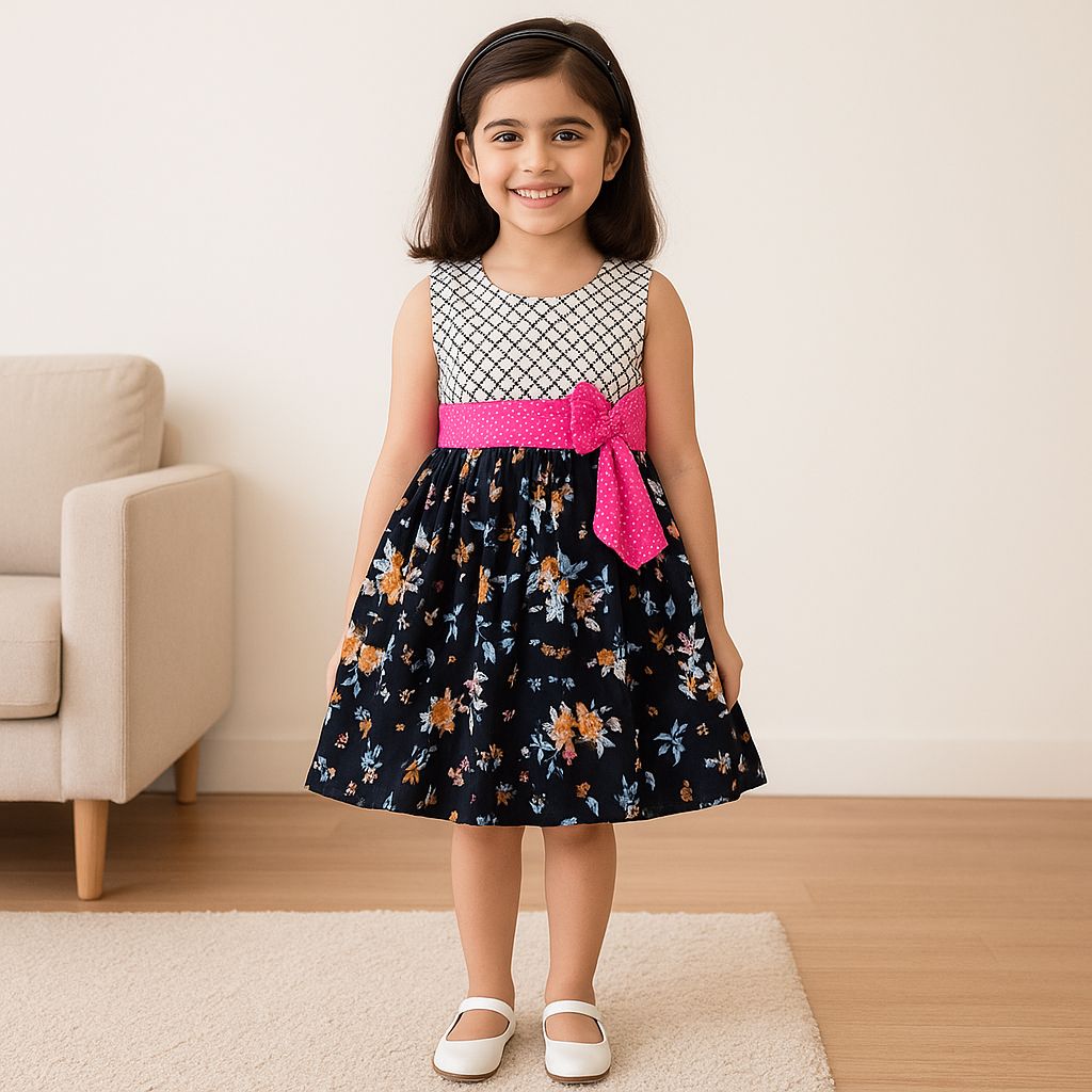 Wish Karo Baby Girls Cotton Frock Dress (ctn80nw) - Wish Karo - photo 1