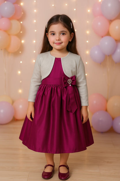 Wish Karo Kids Birthday Frock Dress (stn768mg) - Wish Karo - photo 1