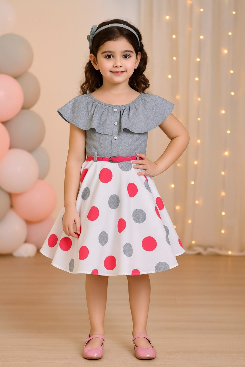 Wish Karo Baby Girls Dress Frock-(stn703pnk) - Wish Karo - photo 1