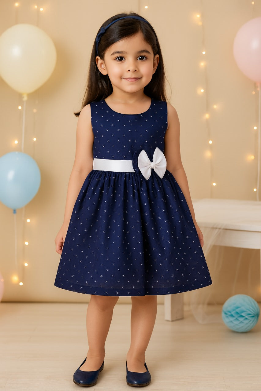 Girls Graphic Printed Fit and Flare Dress ctn559