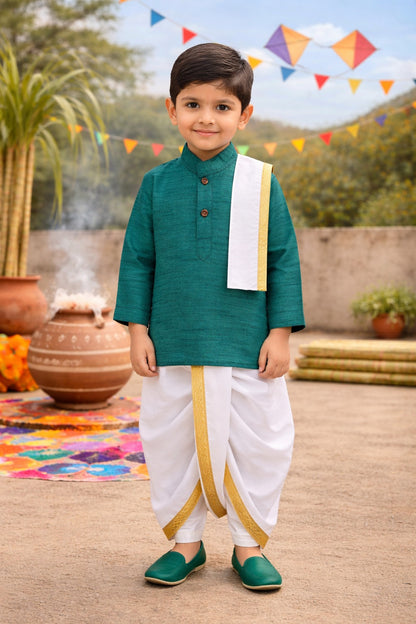 Boys Traditional Kurta & Dhoti Set eth021