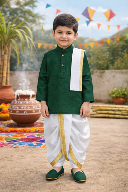 Boys Traditional Kurta & Dhoti Set eth021