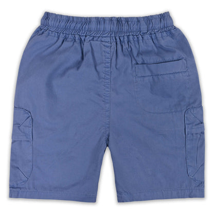 Boys Cotton Denim Cargo Shorts with Drawstring Waist - Wish Karo - photo 3