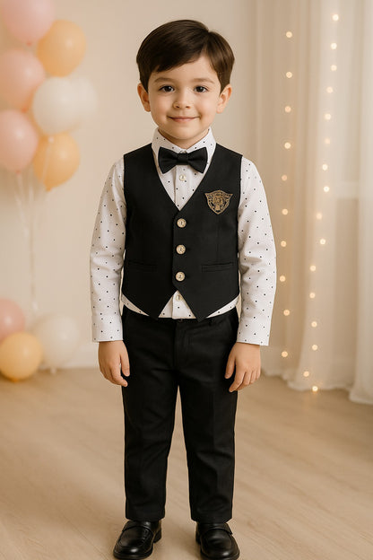 Shirt With Waistcoat And Pant For Boys