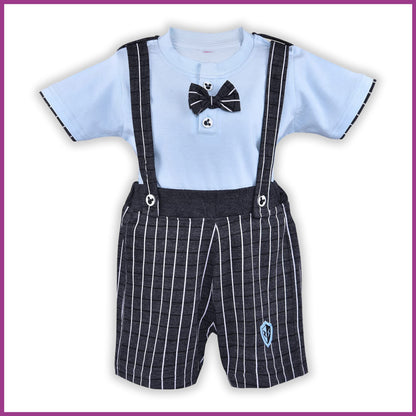Baby Boys Dungaree Dress For Boys-(bt102blu)