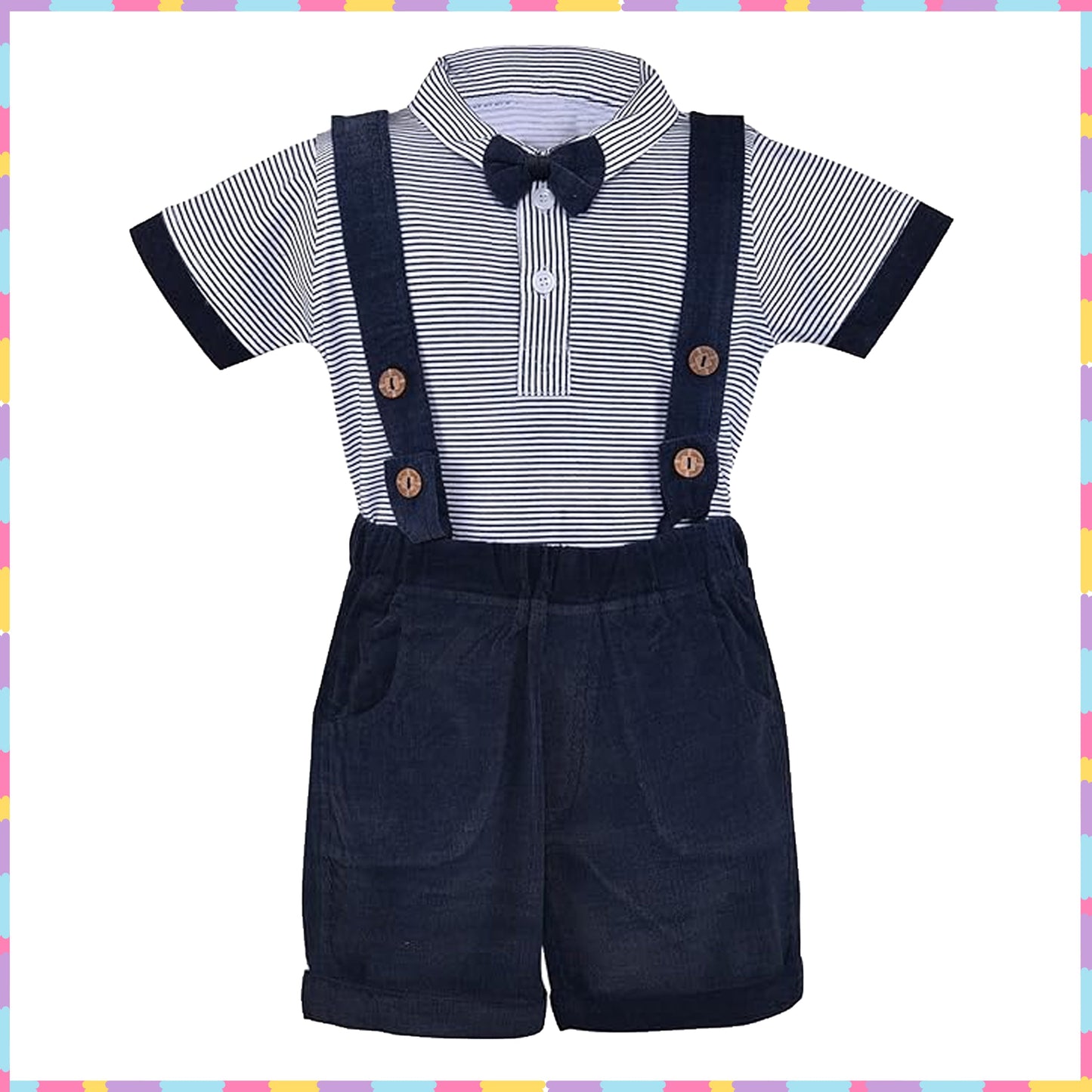 Baby Boys Dungaree Dress For Boys-(bt103nb)