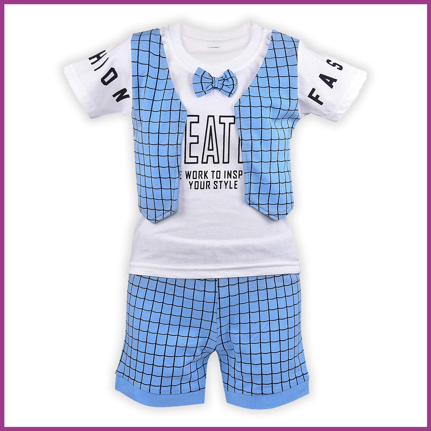 Unisex Clothing Sets for Boys & Baby Girls-(bt18blu)