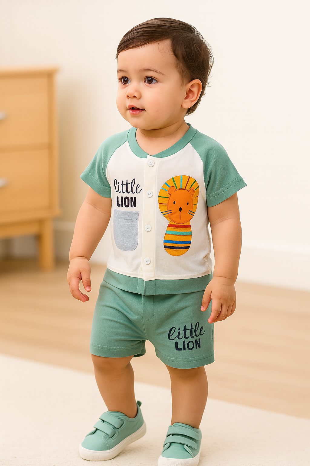 Unisex Clothing Sets for Boys & Baby Girls-(bt23grn)