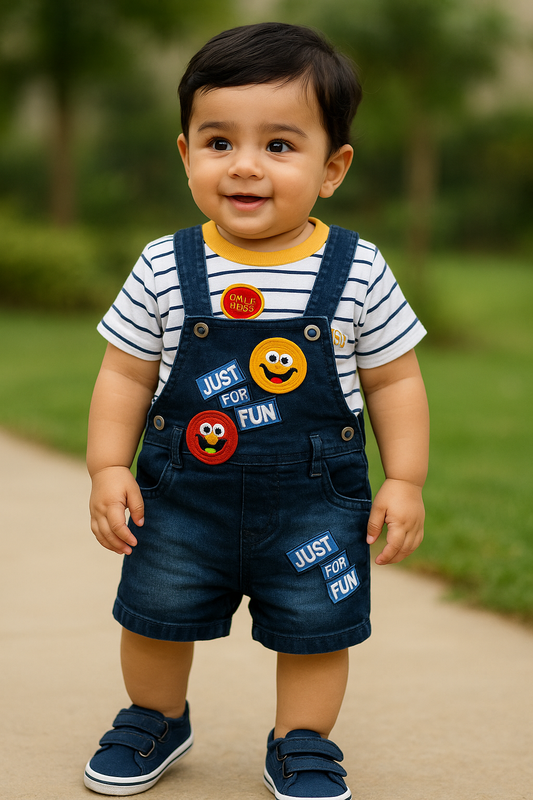 Dungaree For Baby Boys & Baby Girls Casual Striped Polycotton bt31ynw