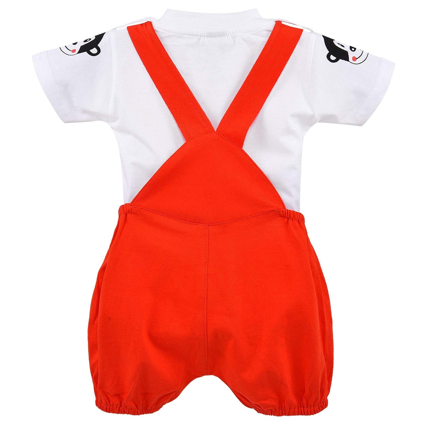Kids Dungaree Dress For Baby Girls-(bt46rd)