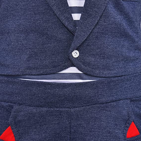 Baby Boys T-Shirt and Pant Clothing Set For Boys-(bt505blu)