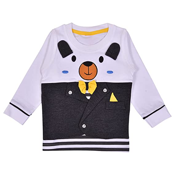 Baby Boys T-Shirt and Pant Clothing Set For Boys-(bt505gry)