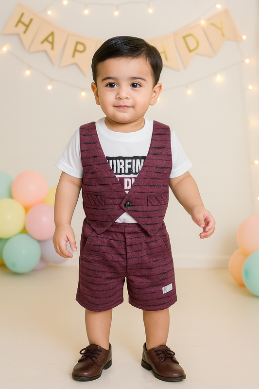 Baby Boys T-Shirt And Short For Boys-(bt507ppl)