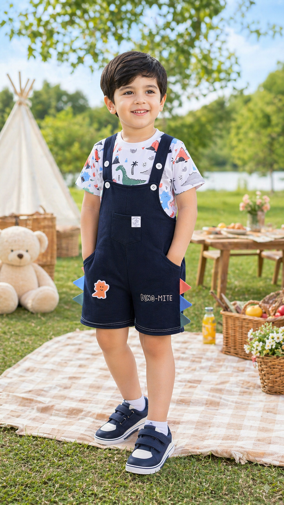 Baby Boys T-shirt and Dungaree