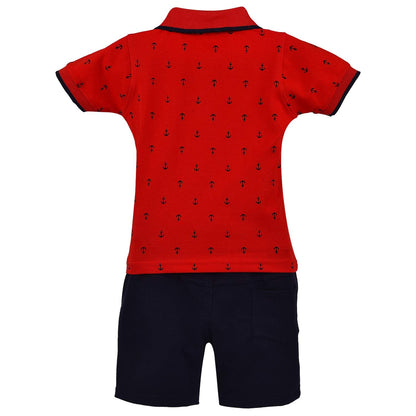 Unisex T-shirts-Shorts for Baby Boys- Girls Clothing Sets-(bt67rd)