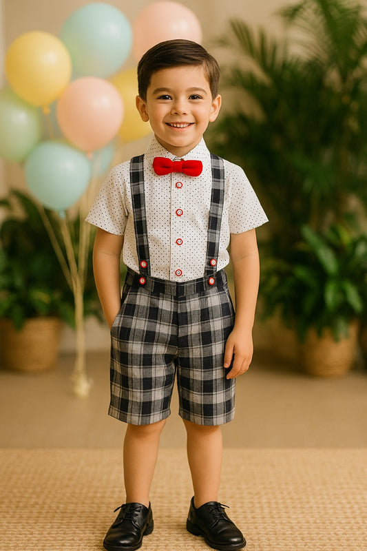 Baby Boys Dungaree Dress For Kids-(bt68rd)