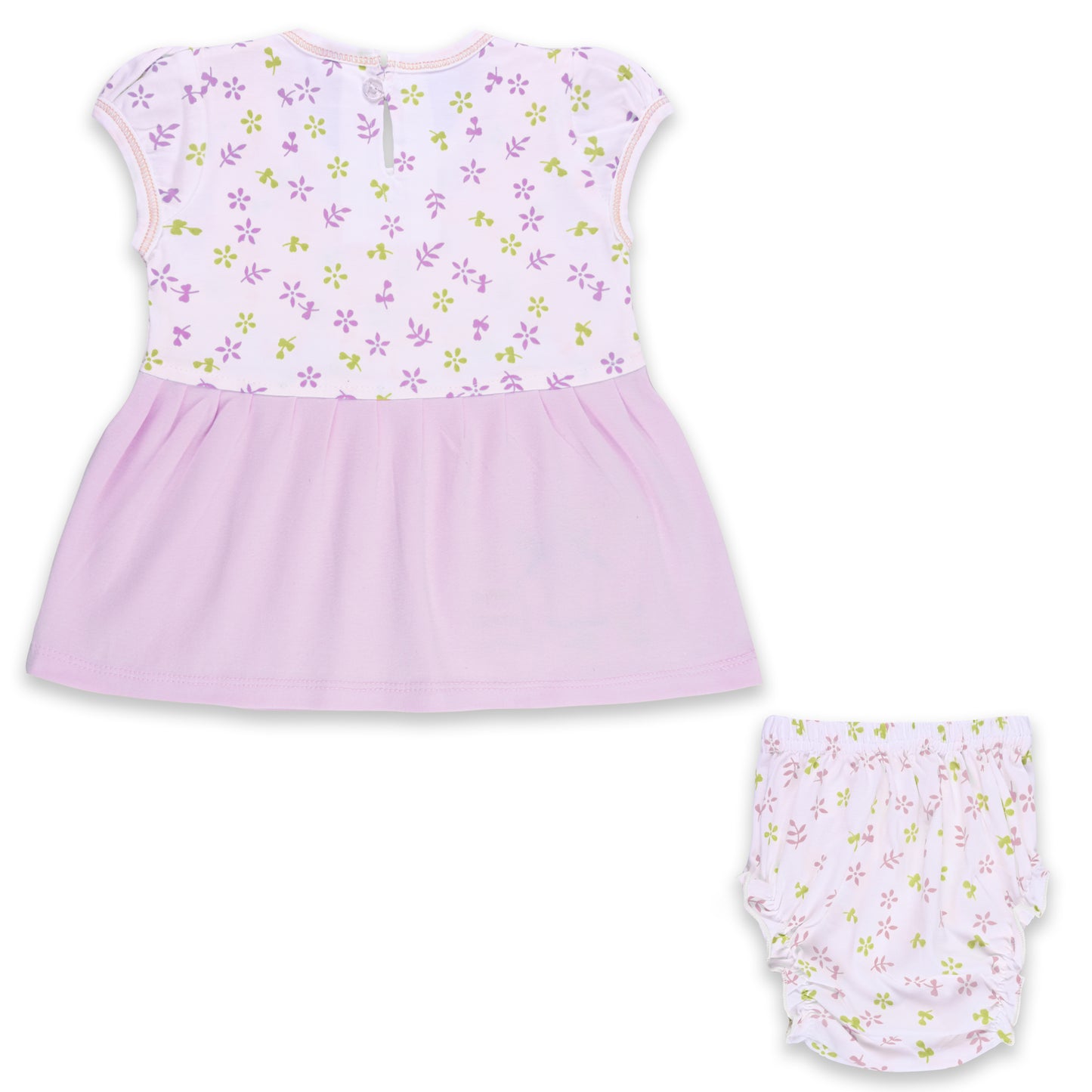 Girls Embroidered Sleeveless Frock dress comes with brief bt725