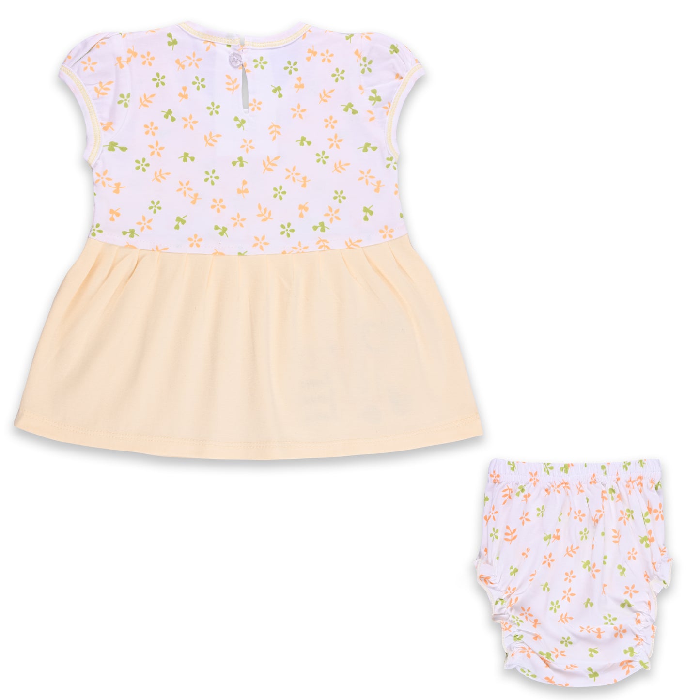 Girls Embroidered Sleeveless Frock dress comes with brief bt725