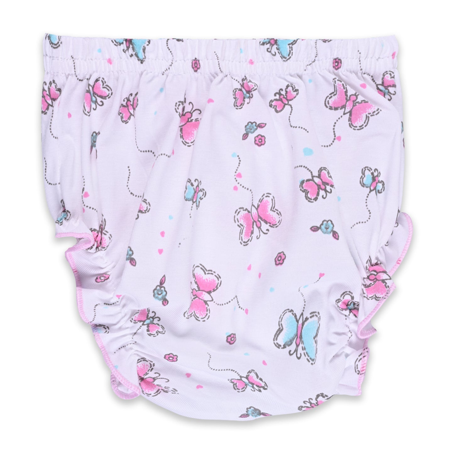 Girls Embroidered Cap sleeve frock dress comes with brief. bt727