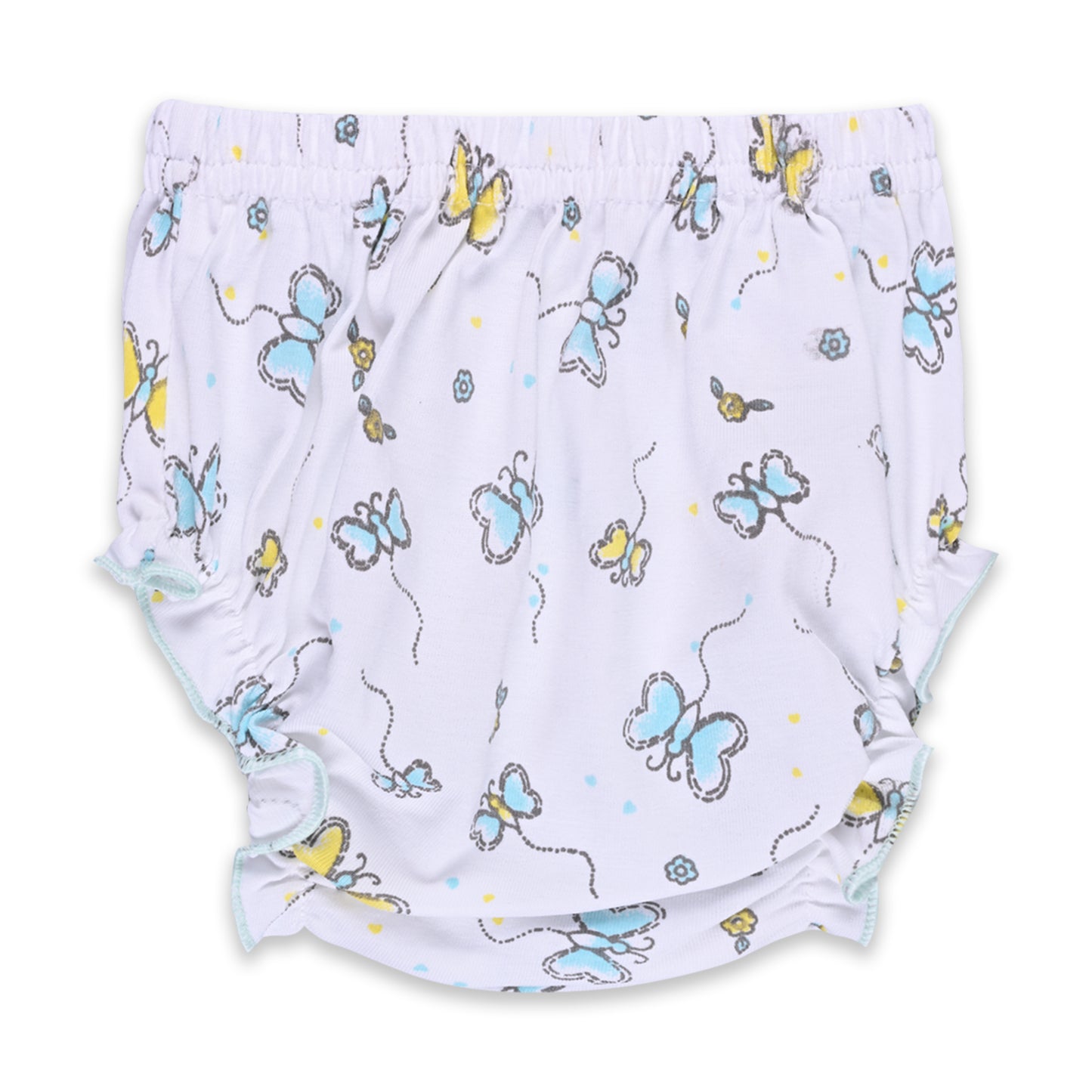 Girls Embroidered Cap sleeve frock dress comes with brief. bt727