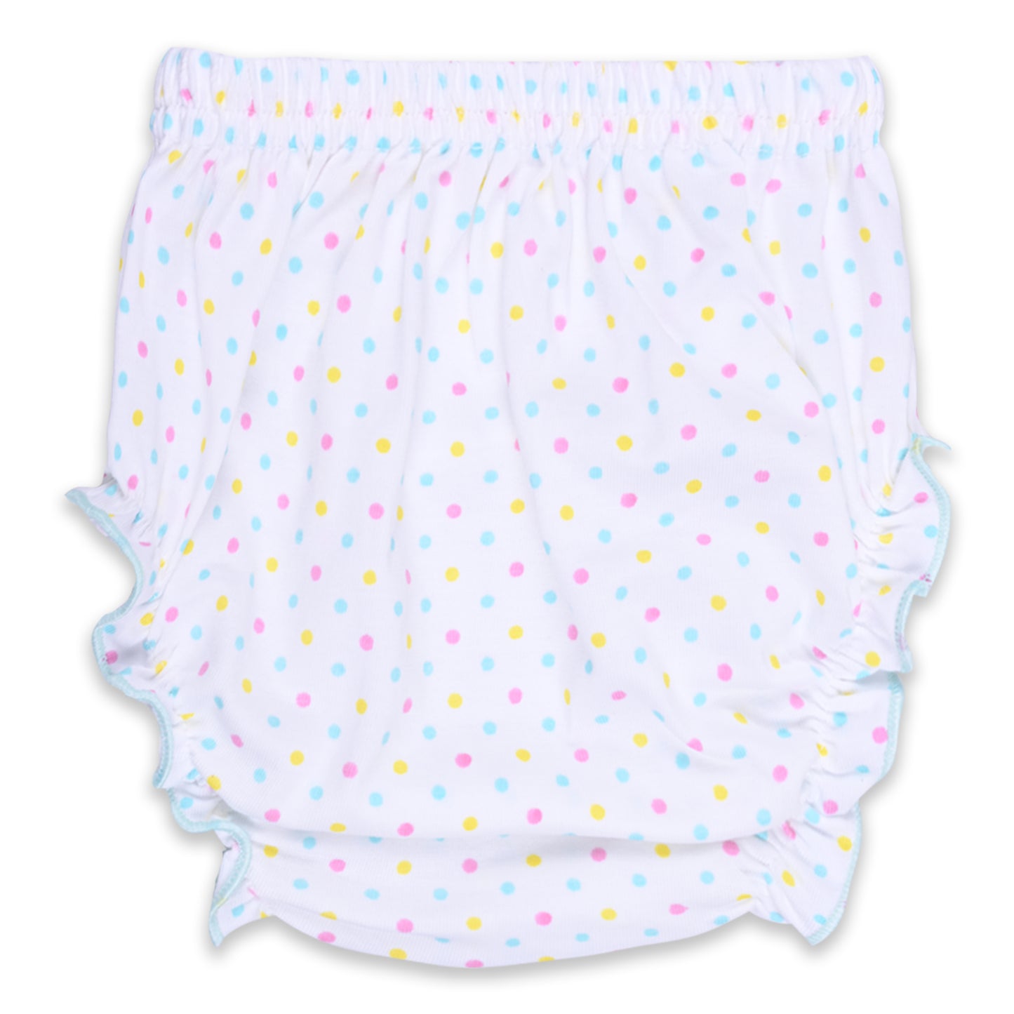 Girls Embroidered Puff Sleeve Frock Dress comes with Brief bt732