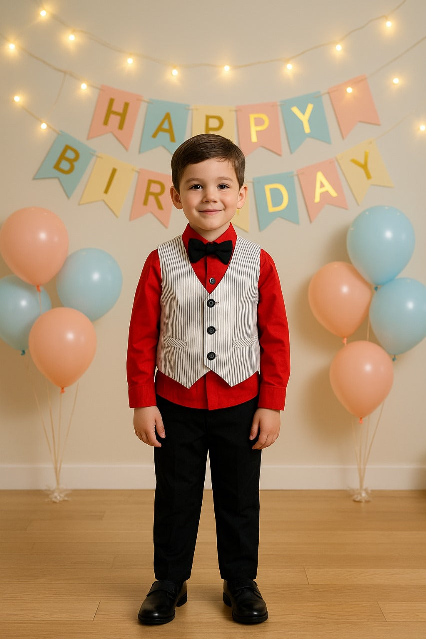 Kids Rompers For Boys-(bt75rd)