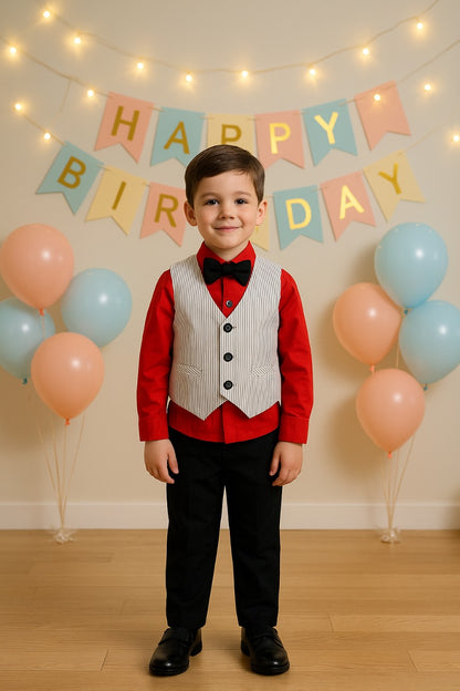Kids Rompers For Boys-(bt75rd)