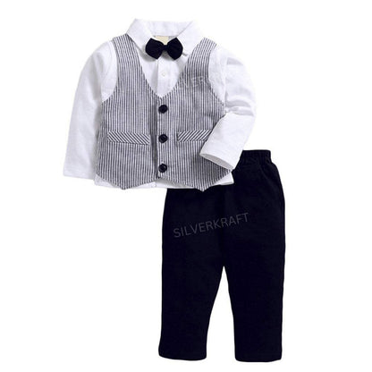 Boys Striped Cotton Party wear - Wish Karo - photo 3