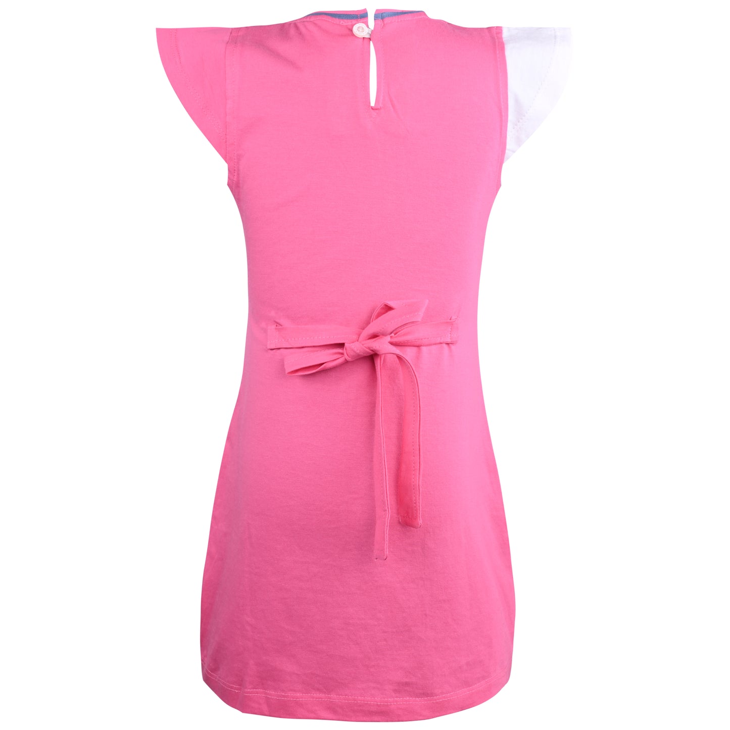 Girls Printed Fit and Flare Cap Sleeve Frock Dress bt780
