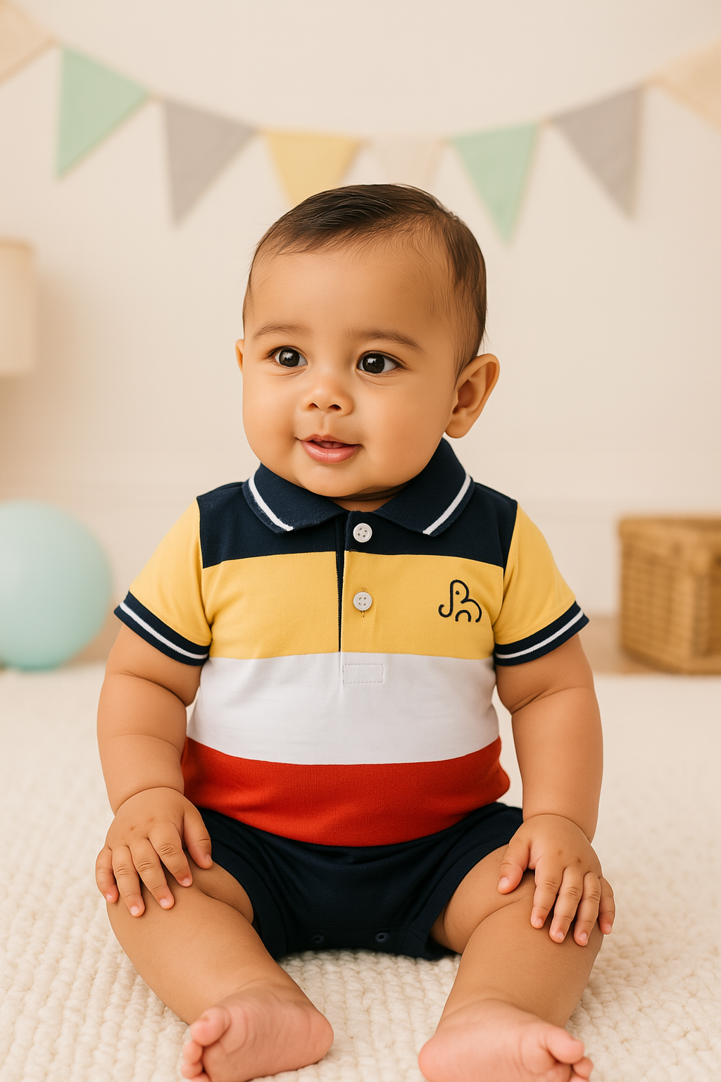 Kids Rompers For Baby Boys-(bt79ylw)