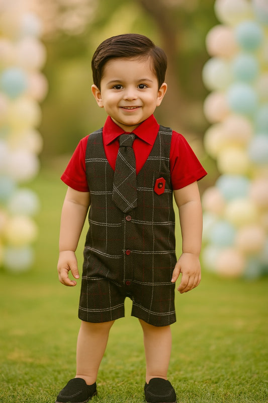 Unisex Rompers With Tie