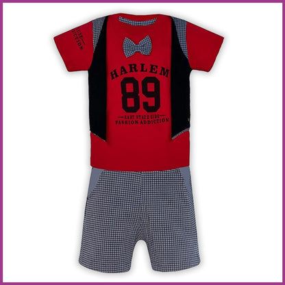Boys Clothing Set For Kids-(bt88red)