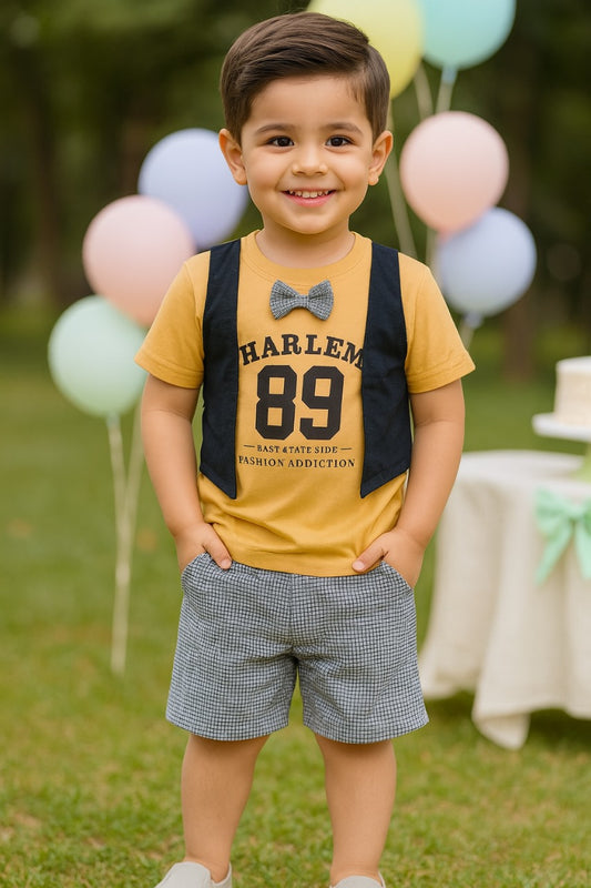 Boys Clothing Set For Kids-(bt88ylw)