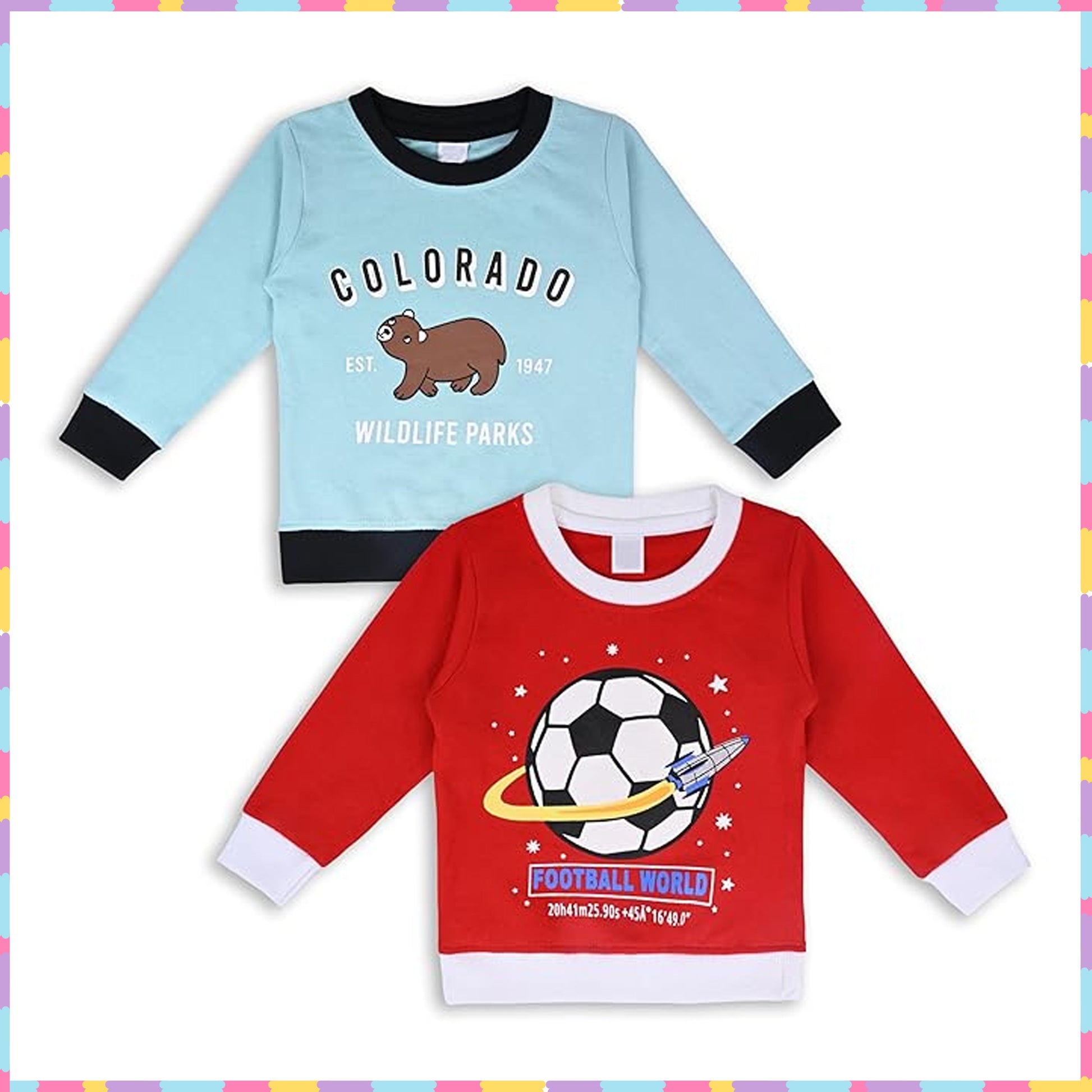 Buy Unisex Cotton Sweatshirt Online | Best Sweatshirt for Boys | Buy two Kids Sweatshirts Under 499